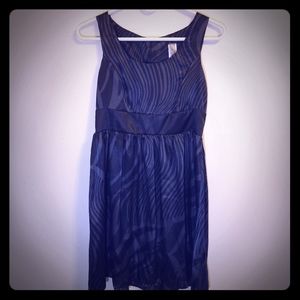 Miuse grey & black empire waist sleeveless dress